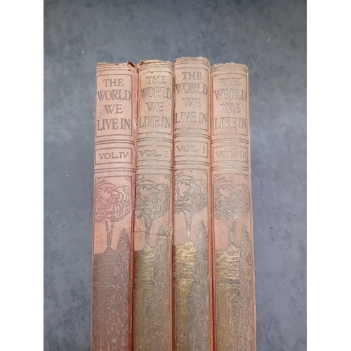 555 - A collection of four hardbound volumes comprising a partial set of the illustrated geographical desc... 