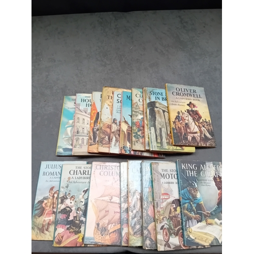 561 - A collection of 18 vintage small format hardback books published by Ladybird Books. The collection p... 