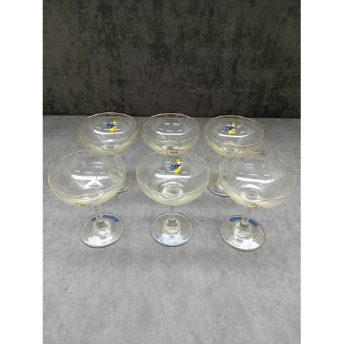 586 - 6 x babysham glasses&nbsp;