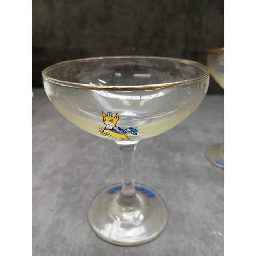 586 - 6 x babysham glasses&nbsp;