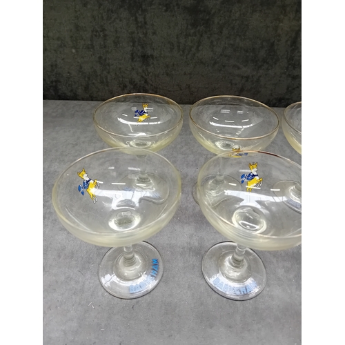 586 - 6 x babysham glasses&nbsp;