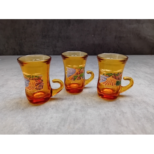 604 - mixed lot of Glassware containing 5 x Luminarc Desert Glasses and 3 x 1960s Espresso Glasses as pict... 