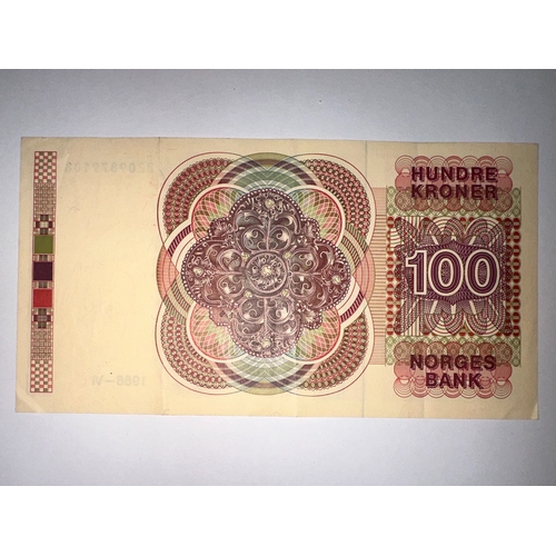 648 - Nice firm Norwegian 100 Kroner 1986, No:2209879108