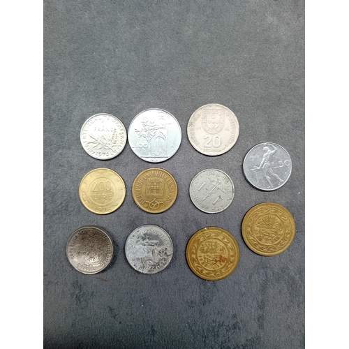 651 - Mixed Lot of international coins late 1900s