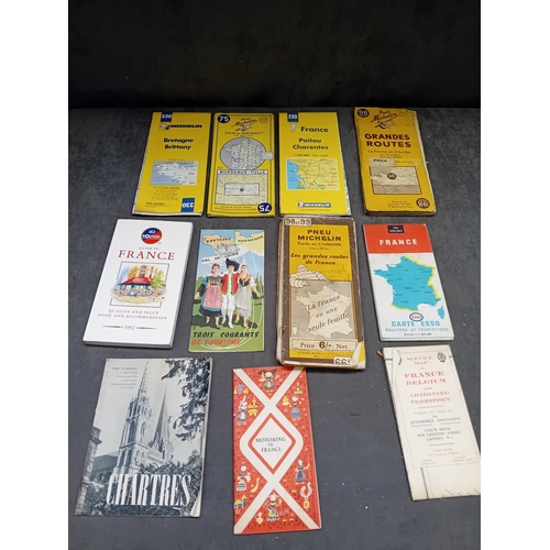 656 - A collection of approximately twelve vintage and later 20th-century paper travel ephemera, primarily... 