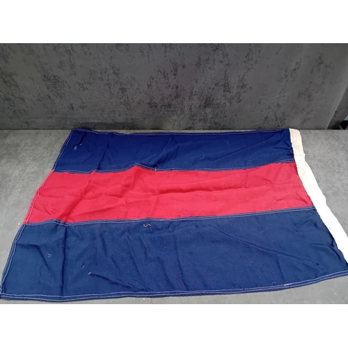 70 - An International Code of Signals Nautical Flag, representing 'S' (Sierra) or 'E' (Echo). The fabric ... 