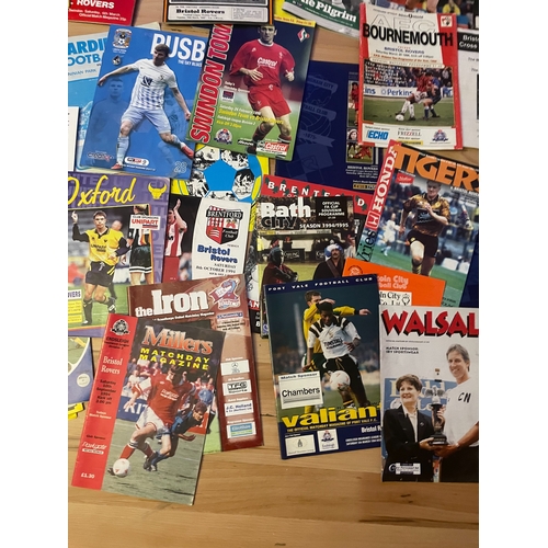 16 - Mixed lot of Bristol rovers away match day programmes&nbsp;