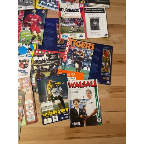 16 - Mixed lot of Bristol rovers away match day programmes&nbsp;