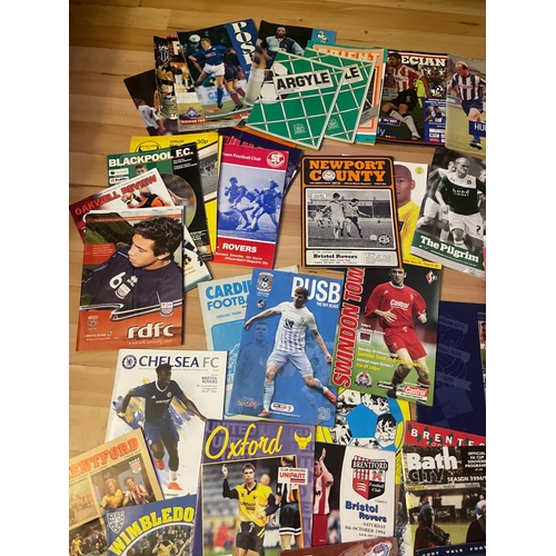 16 - Mixed lot of Bristol rovers away match day programmes&nbsp;