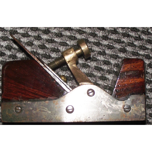 2 - Rare Antique I.S Sorby  bladed cast steel and mahogany  smoothing plane