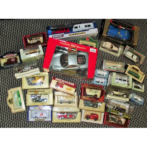 20 - Large collection of boxed assorted collectors vehicles inc. Burago , days gone by , Oxford commercia... 