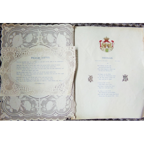 95 - Rare Royal memorabilia interest Fine printed Hymn sheet /Psalm book from the wedding of (Prince of S... 