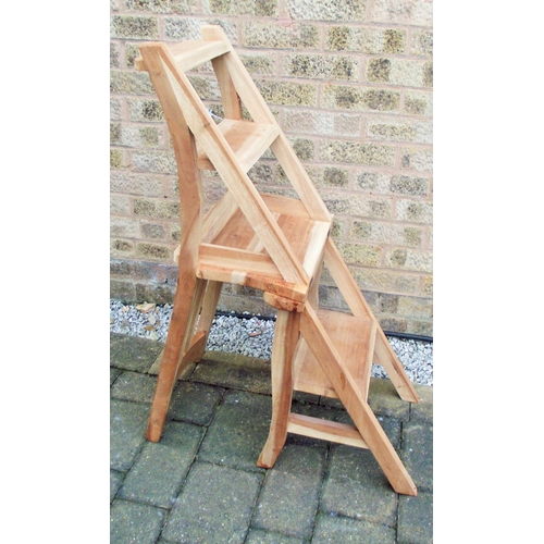 10 - Good quality Metamorphic chair   ( turning into small steps ) 35 approx. when in step form