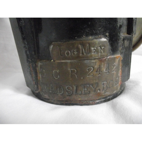 28 - Great Central Railway 3 aspect drivers hand lamp stamped on the side GCR  3 aspect Fogman's Hand Lam... 