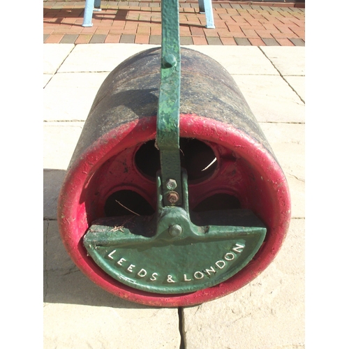 4 - Victorian Cast Iron Garden Lawn Grass Roller. T Green & Son Of Leeds & London