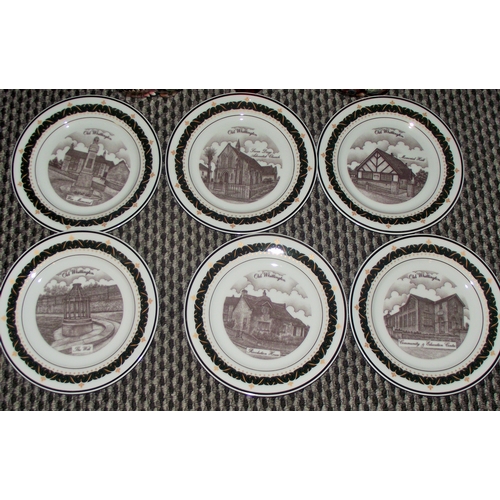 80 - local interest 6 x canterbury collection ltd edition plates all 7/100 only viewsof Old whittigton + ... 