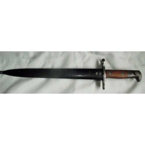 13 - Antique Bayonet WWI Swiss Waffenfabrik Neuhausen Model 1918/55 w/Scabbard blade lenghth 30cm overall... 