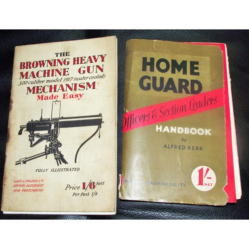 35 - (BOOKS) The Browning Heavy Machine Gun (Mechanism Made Easy) book Published by Gale & Polden, UK, 19... 