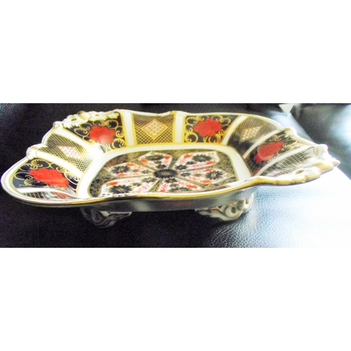 4 - 1128 pattern Royal Crown derby footed 2 handle bowl 22x 20cm approx 1st