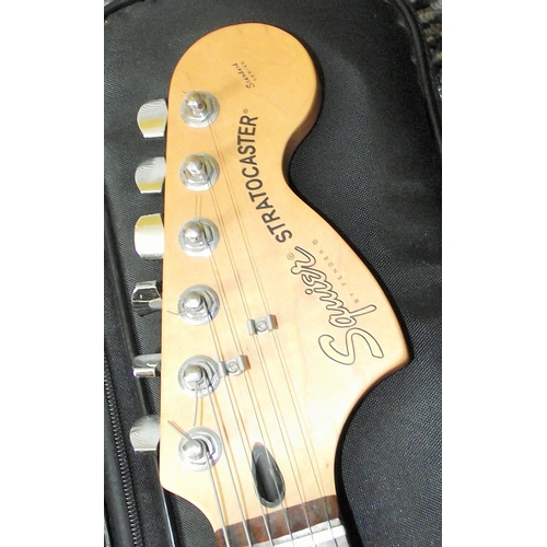 69 - Squir Stratocaster guitar and case