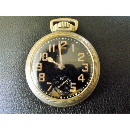 47 - Military arrow mark to case ,screw back fitting ,Luminous hands & numbers subsidiary seconds dial ( ... 