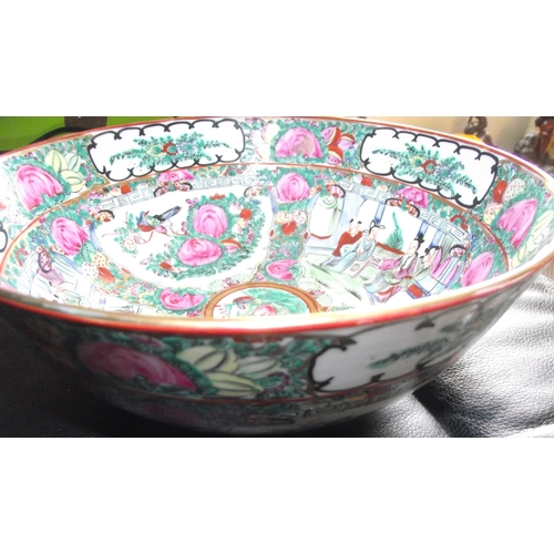 75 - Large highly decorated Hongkong enamel painted bowl 10