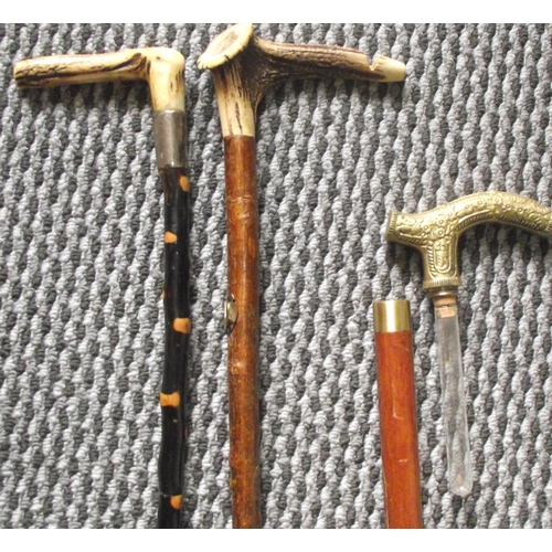 84 - 3x unusual walking sticks 35