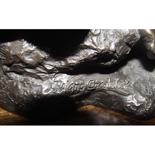 27 - signed Rowland Chadwick cold cast bronze style -lovers signed to base