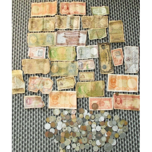 62 - Collection of various bank notes from around the world dating from 1920s 30s, 40s, etc inc war issue... 