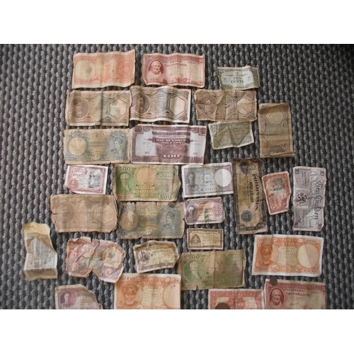 62 - Collection of various bank notes from around the world dating from 1920s 30s, 40s, etc inc war issue... 