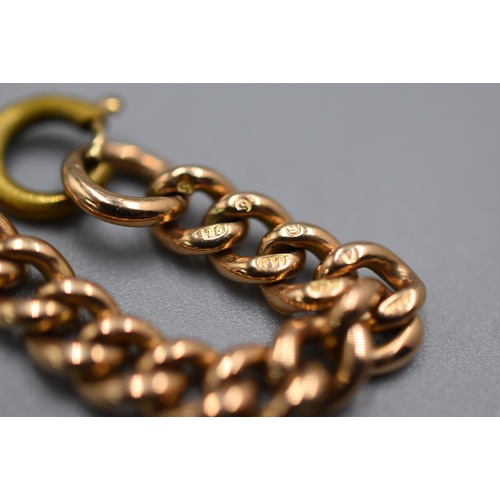 17 - Gold 375 Cuban Link Bracelet (Weight 13.7 grams)