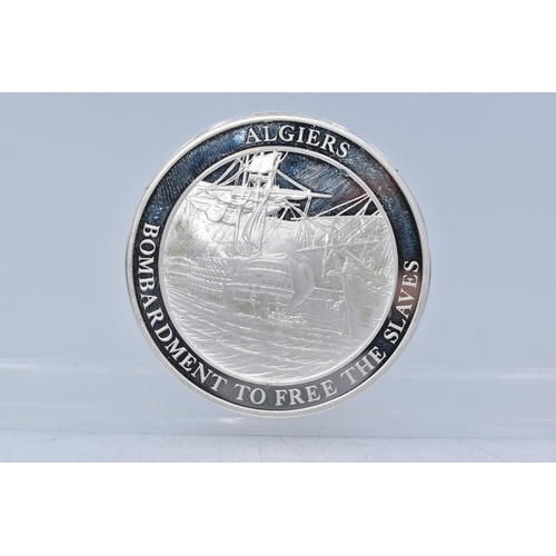 31 - Silver Medal From The Mountbatten Medallic History of Great Britain and the Sea (Algiers Bombardment... 