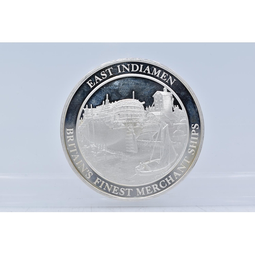 33 - Silver Medal From The Mountbatten Medallic History of Great Britain and The Sea (East Indianmen Brit... 