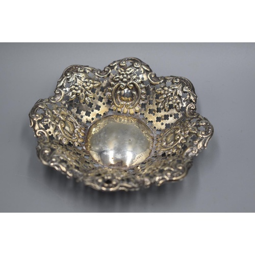 111 - Hallmarked Birmingham Silver Pierced Dish (1910)