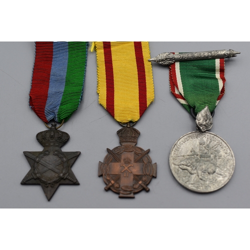 88 - Three WWII Medal's including Bronze Cross for outstanding acts 1940, Thai Victory and a Bronze Star ... 