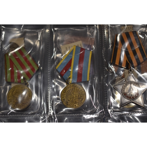 99 - Selection of 18 Soviet Union Medal's including Medal for Gallantry, Defence of the Caucasus, Capture... 