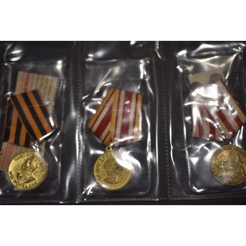 99 - Selection of 18 Soviet Union Medal's including Medal for Gallantry, Defence of the Caucasus, Capture... 