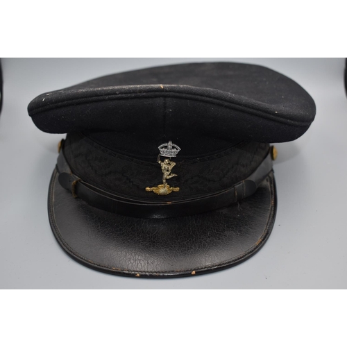 100 - British Army officers service cap with badge for the Royal Corps Signals. Made By Flights Ltd