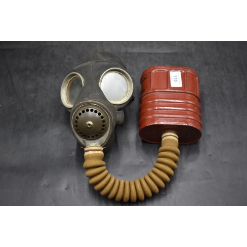 110 - WWII British army gas mask dated 1941