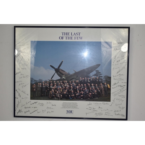 127 - Large Framed and Glazed poster of the Battle of Britain fighter Pilots