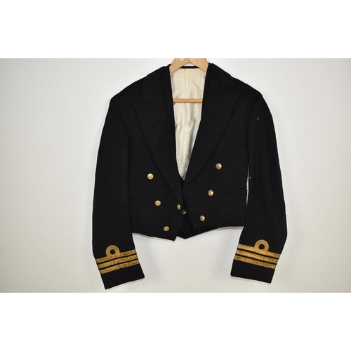 129 - Vintage Royal Navy Commanders mess jacket and matching waistcoat