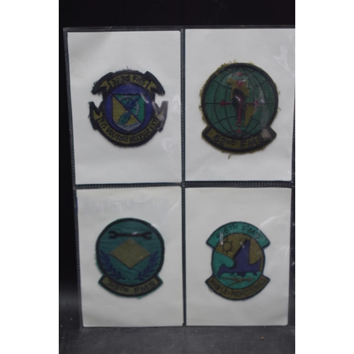 66 - Six Different US Airforce embroidered squadron patch badges