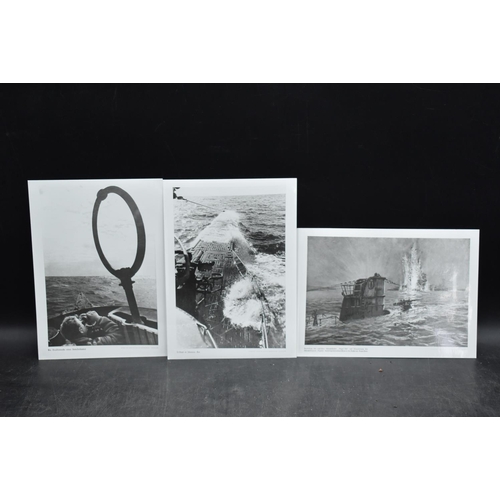 82 - Three different U boat photographs. All Marked Verlag Erich Klinghammer Berlin