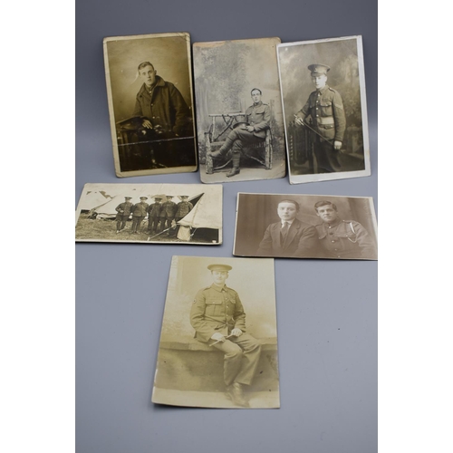 92 - Six Real Photograph Postcards all Showing British WWI soldiers