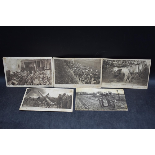 94 - Five WWI Daily Mail Officer war Photograph series postcards