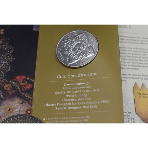 82 - The Royal Mint Queen Elizabeth II Commemorative £5 Crown with Presentation Pack