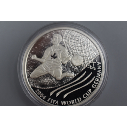 63 - Elizabeth II Canadian 2006 FIFA World Cup in Germany Silver 999 Coin