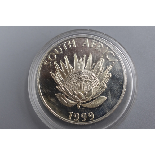 71 - South African gold mining industry 1 Rand 1999 Silver 925 Coin