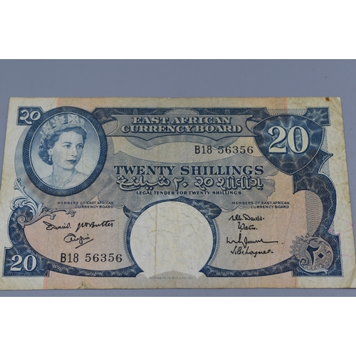 78 - Elizabeth II East African Currency Board 20 Shilling Bank Note