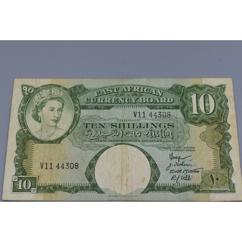 79 - Elizabeth II East African Currency Board 10 Shilling Note